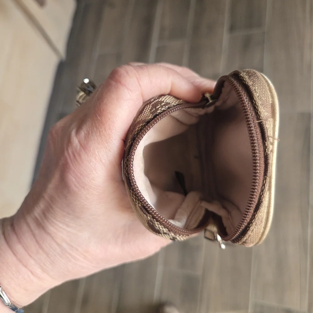Coach Tan and Brown Signature Pouch - Picture 5 of 6
